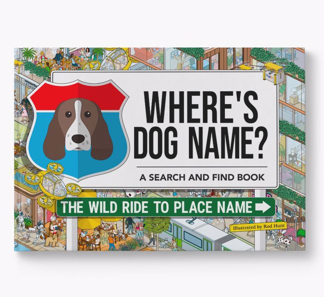 Personalised Springer Spaniel Book: Where's Dog Name? Volume 3